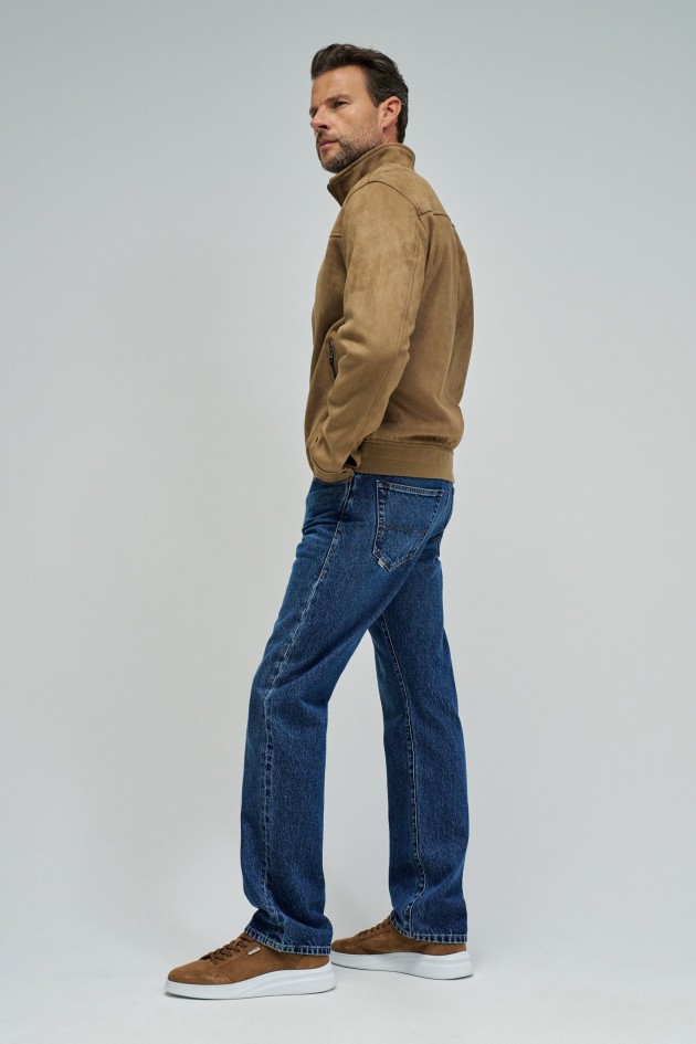 BOMBER JACKET IN SUEDE