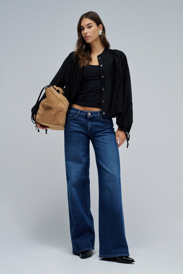 LOW RISE WIDE JEANS