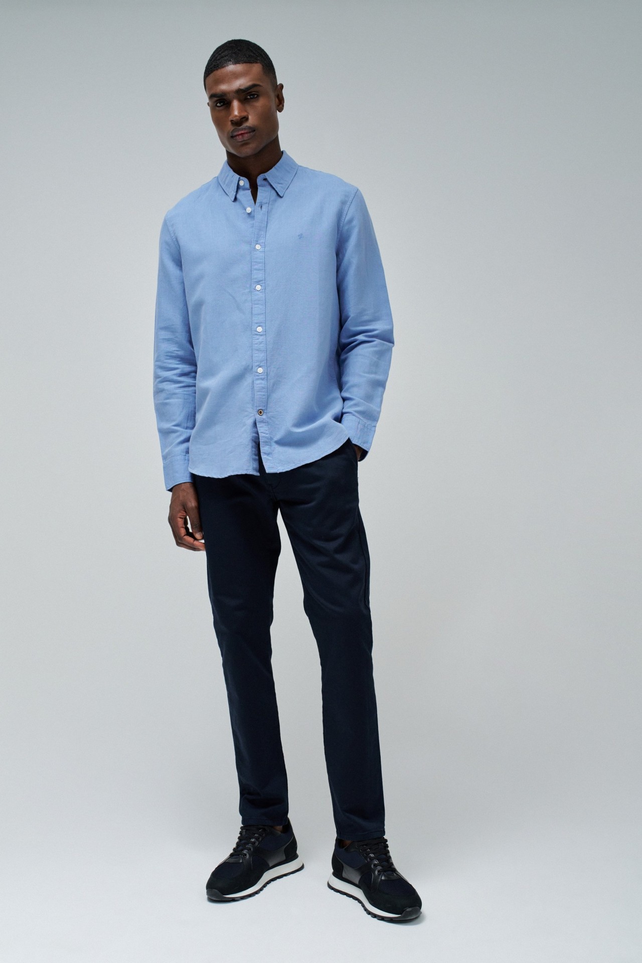 CHEMISE EN LIN M�LANG�