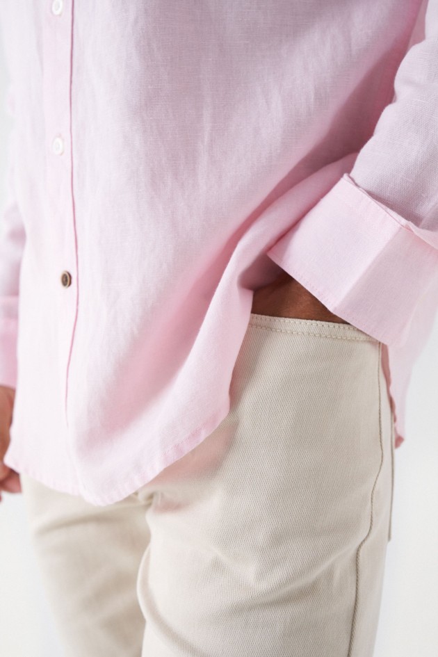 CHEMISE EN LIN MÉLANGÉ