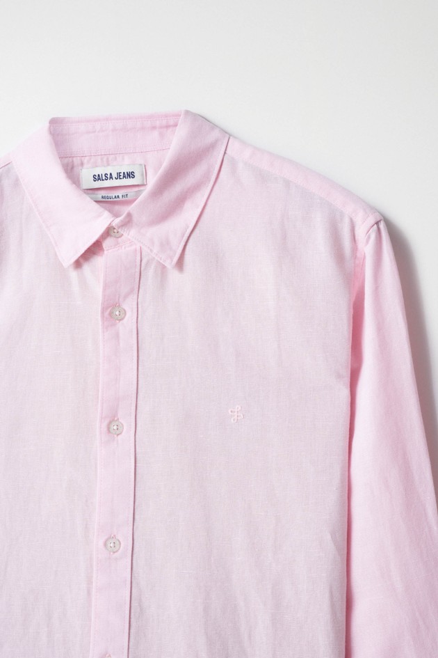 CHEMISE EN LIN MÉLANGÉ