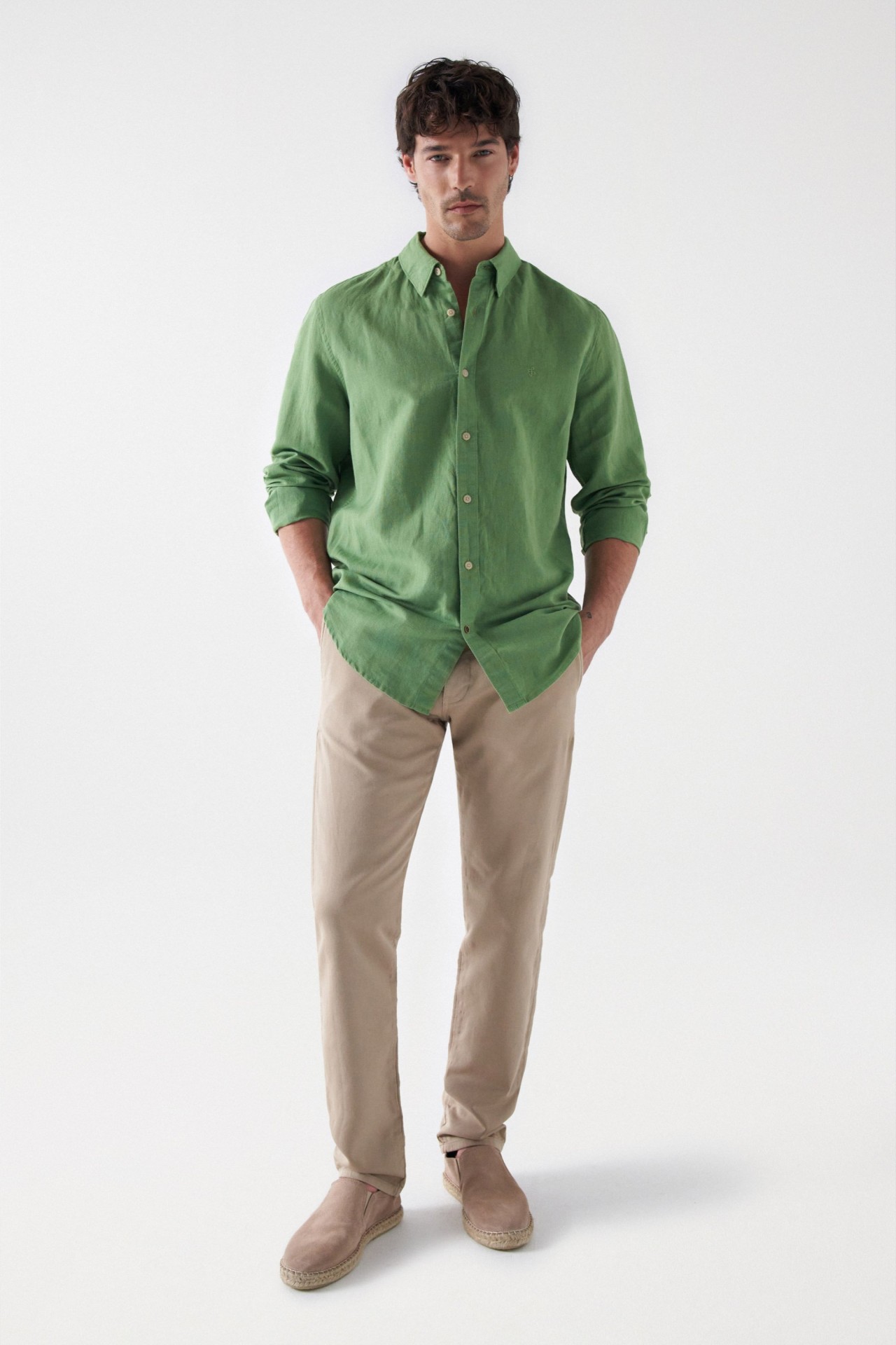 CHEMISE EN LIN M�LANG�