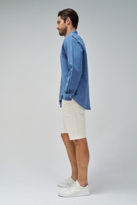 SHIRT WITH LINEN BLEND