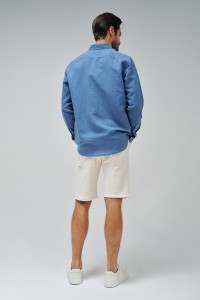 SHIRT WITH LINEN BLEND