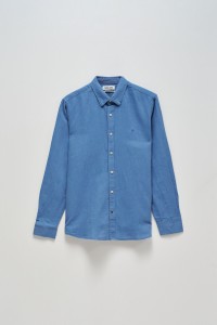 SHIRT WITH LINEN BLEND