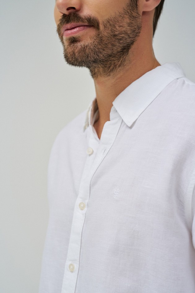 CHEMISE AVEC MÉLANGE DE LIN