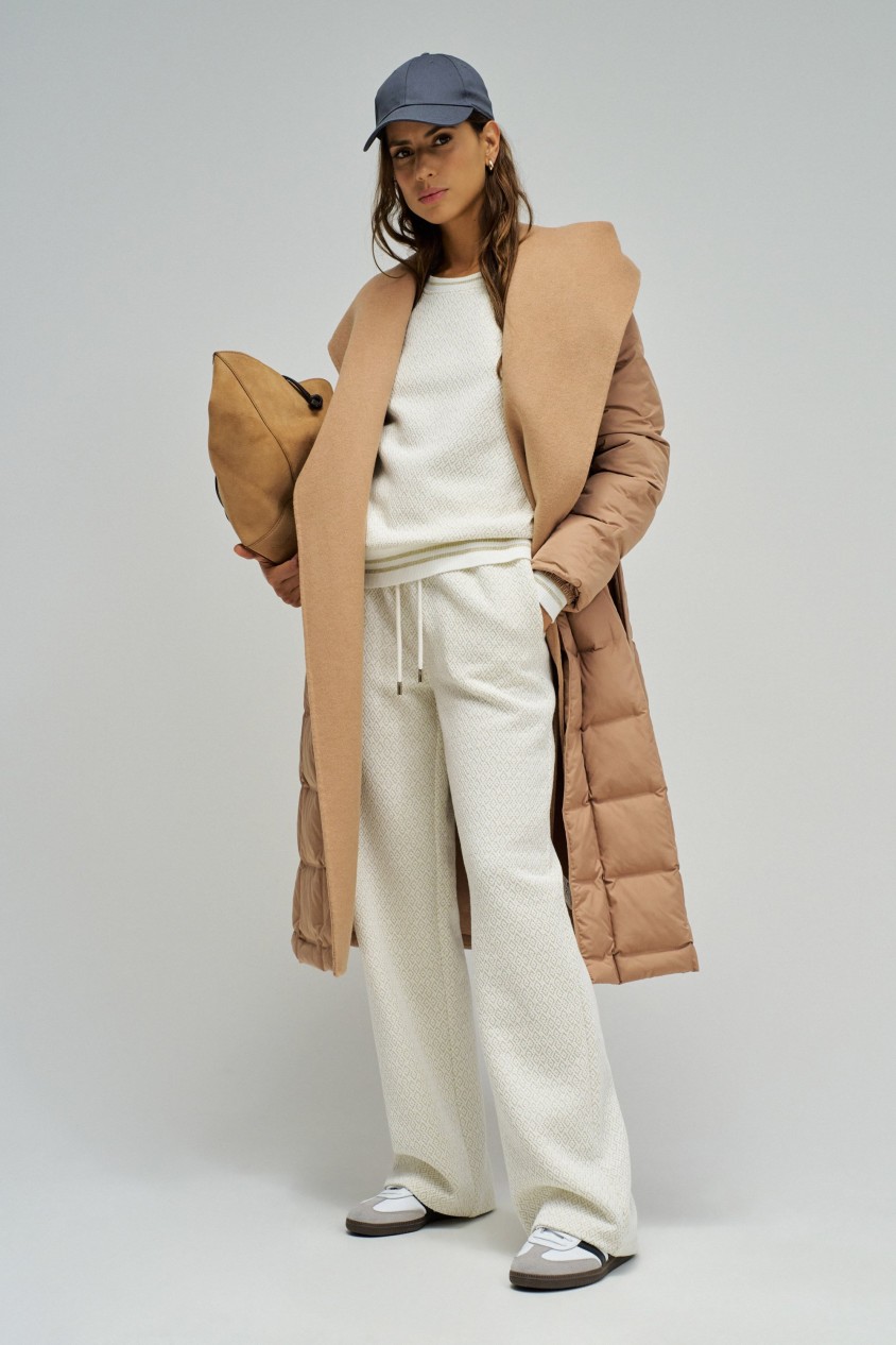 PANTALON JOGGERS AVEC JACQUARD ET LUREX