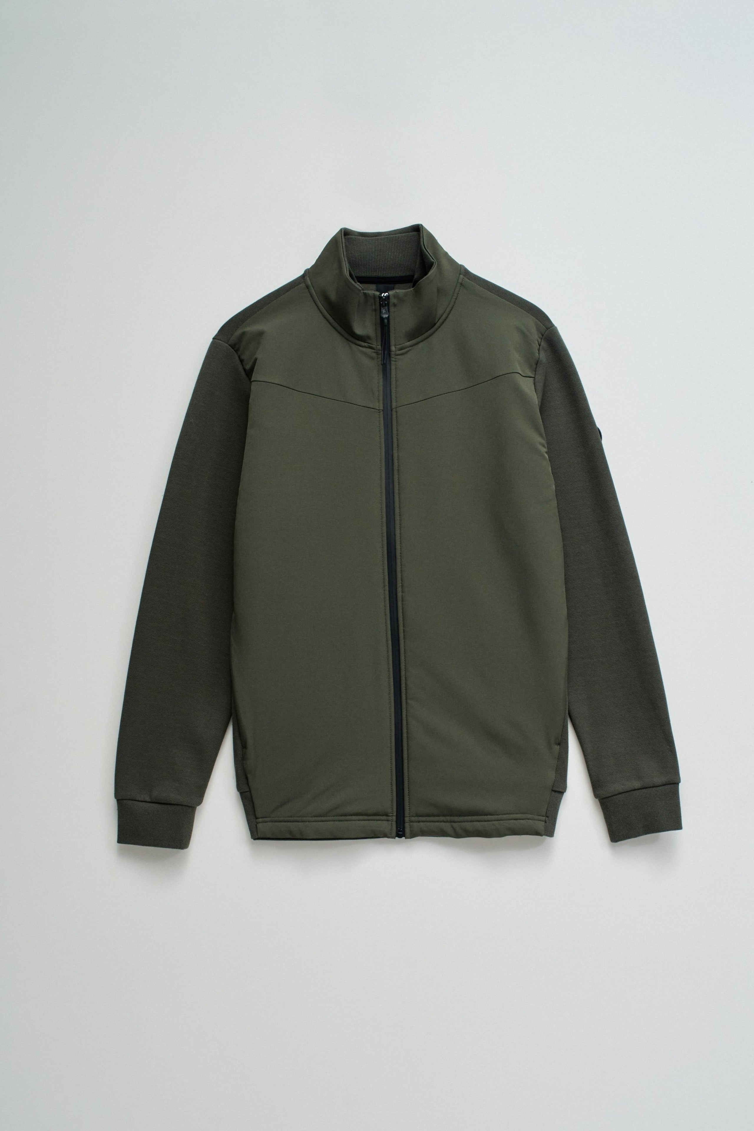 MANTEAU BOMBER EN MÉLANGE DE MATIÈRES