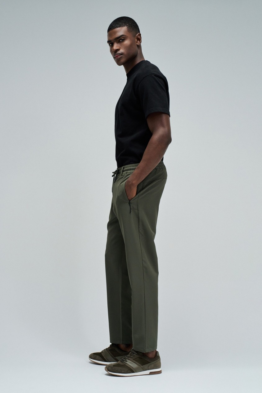 JOGGERS TROUSERS IN FABRIC