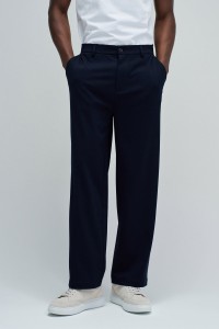 CHINO TROUSERS WITH ELASTIC WAISTBAND