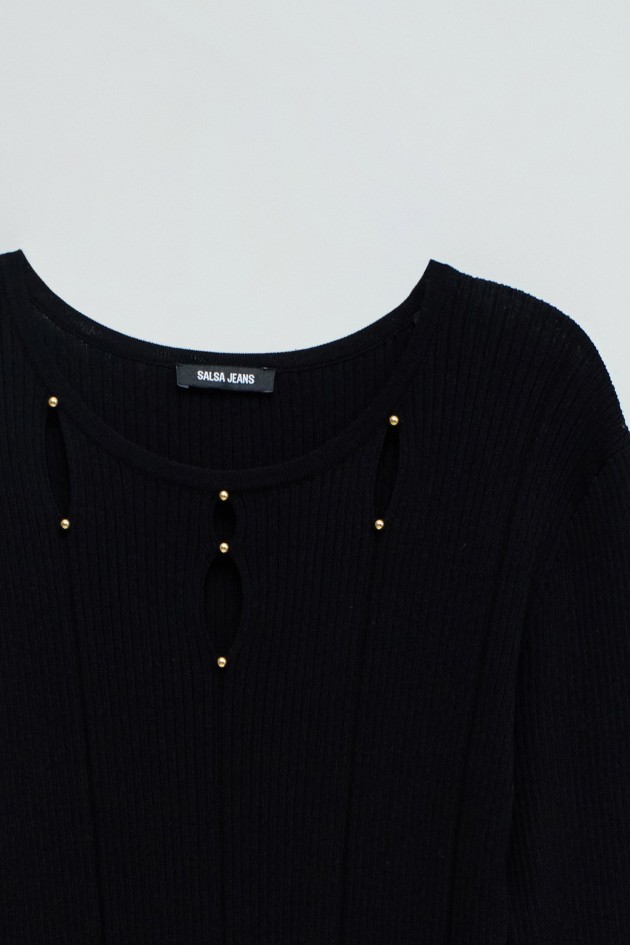 DRESS IN RIBBED KNIT