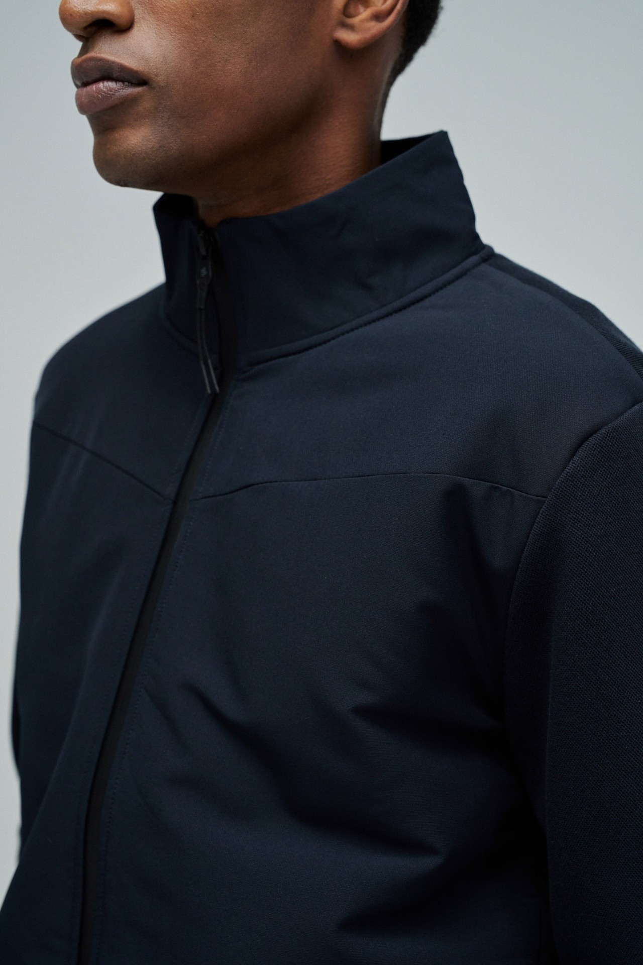 JACKET WITH MIX MATERIALS