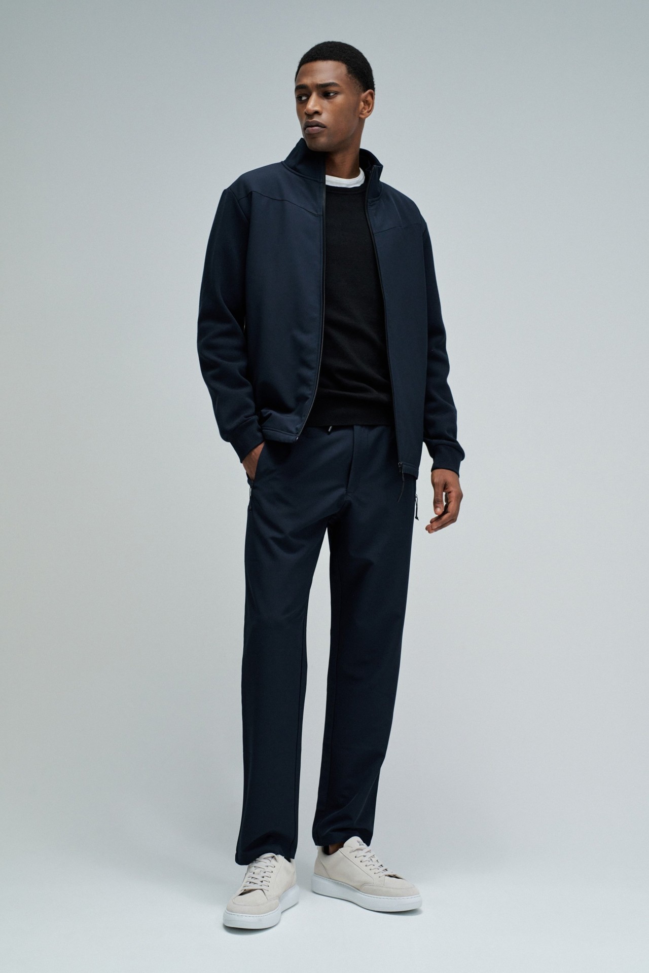 JACKET WITH MIX MATERIALS