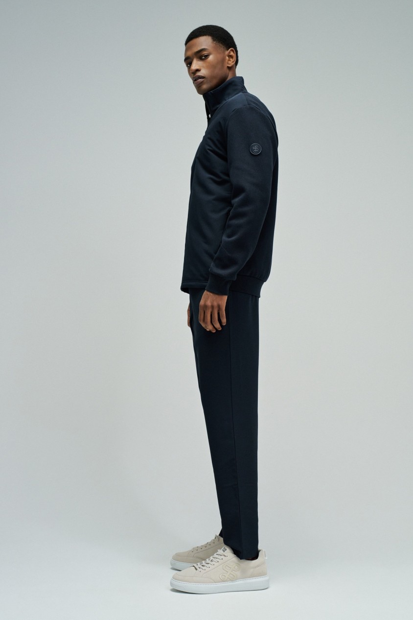 JACKE AUS MATERIALMIX