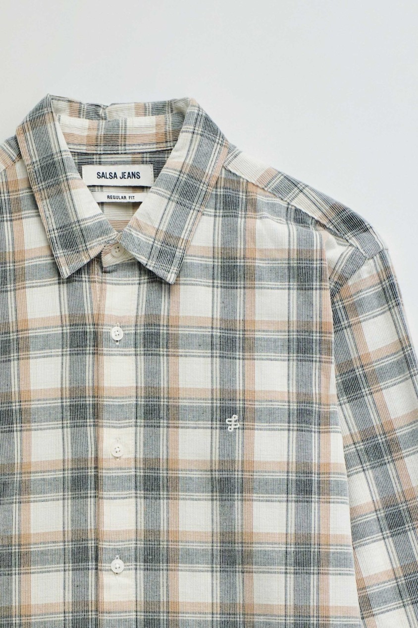 CHECKED CORDUROY SHIRT