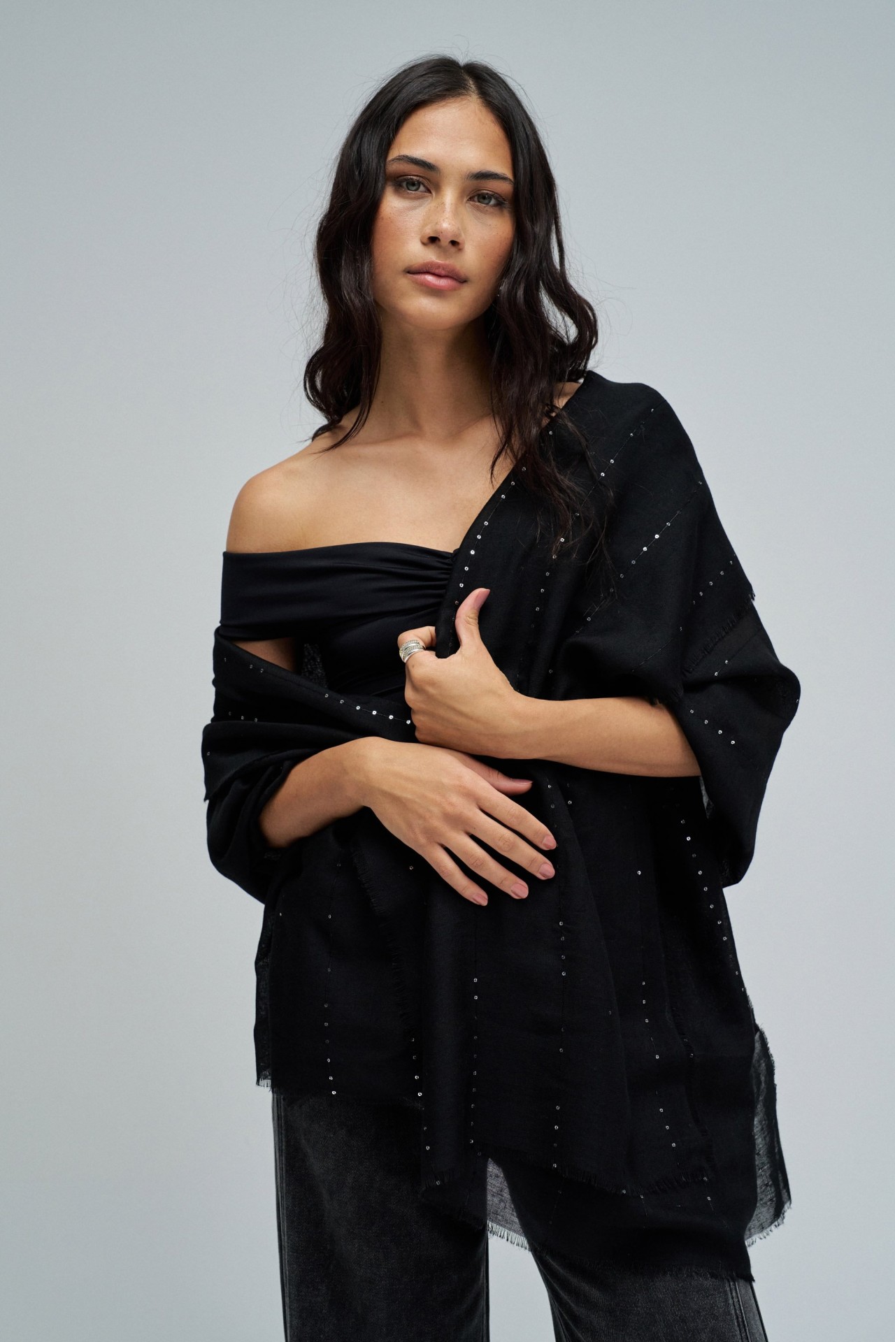 �CHARPE COM LANTEJOULAS