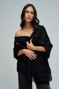 BUFANDA CON LENTEJUELAS