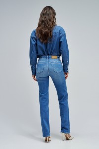 DESTINY PUSH UP STRAIGHT JEANS