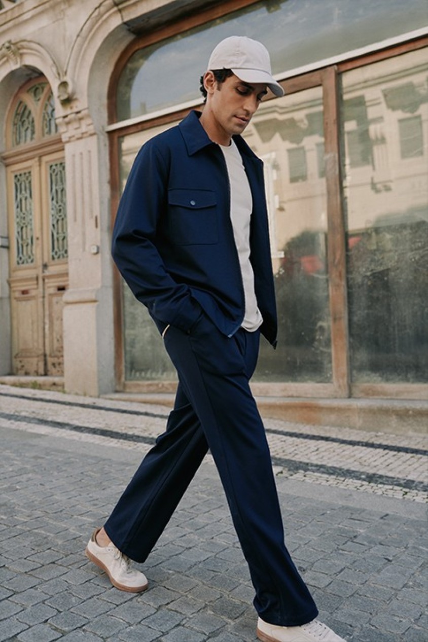 PANTALONES CHINOS CON EL�STICO EN LA CINTURA