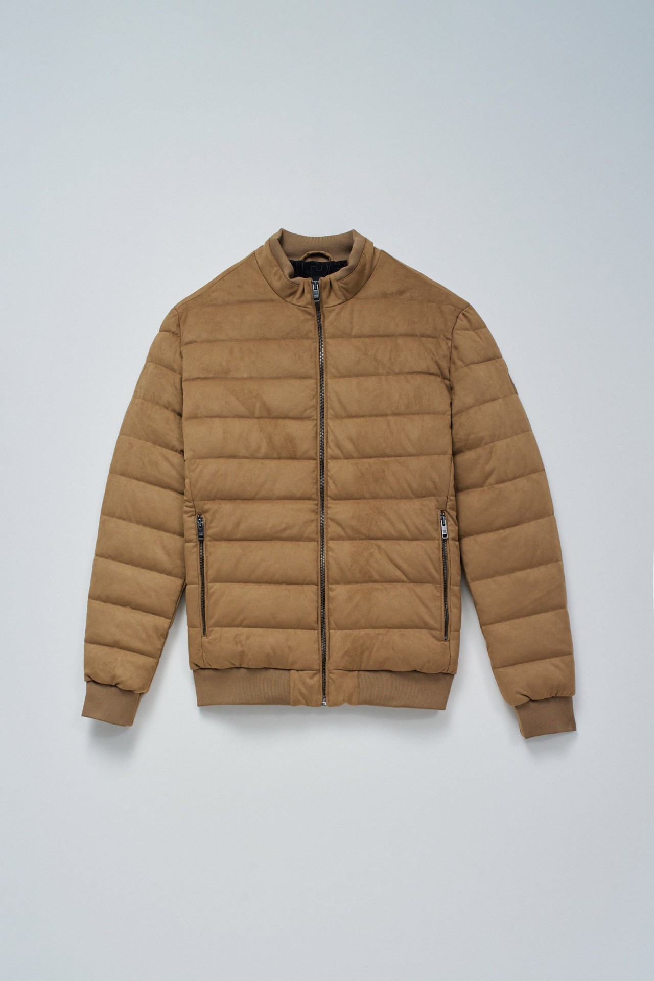 CASACO PUFFER EM SUEDE