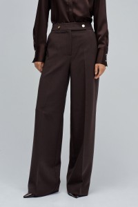 FABRIC TROUSERS WITH WIDE LEG