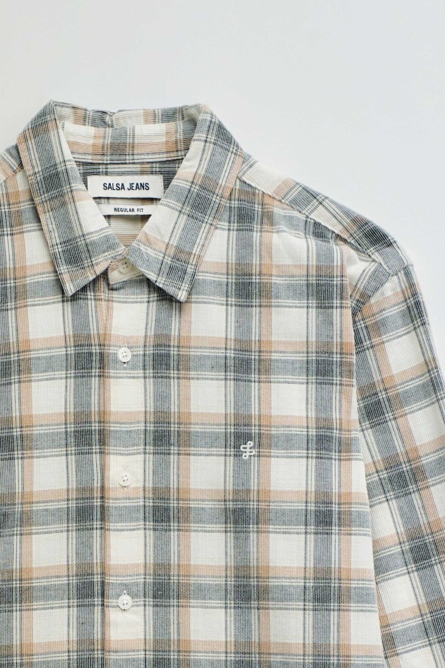 CHECKED CORDUROY SHIRT