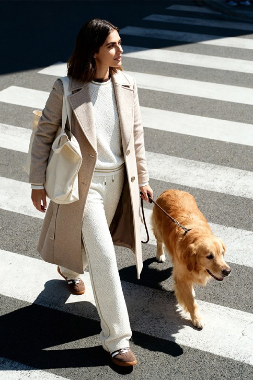 CAL�AS JOGGERS COM JACQUARD E LUREX