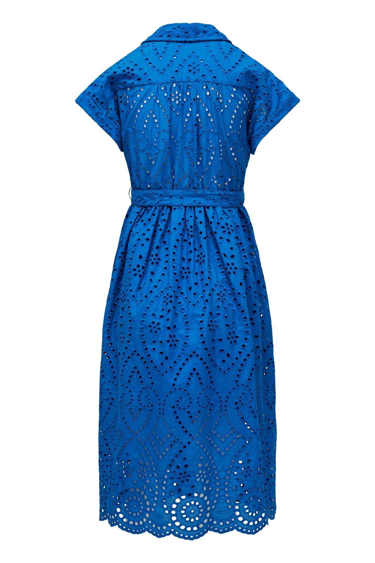 OUTLET MIDI DRESS EMB, DARK BLUE V2, XXL