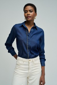 CAMISA EM LIGHTDENIM