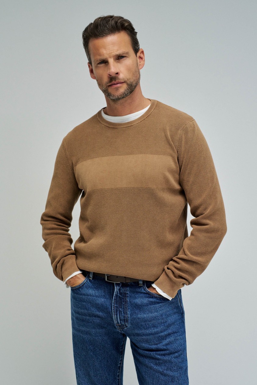 CAMISOLA TRICOTADA COM TEXTURA