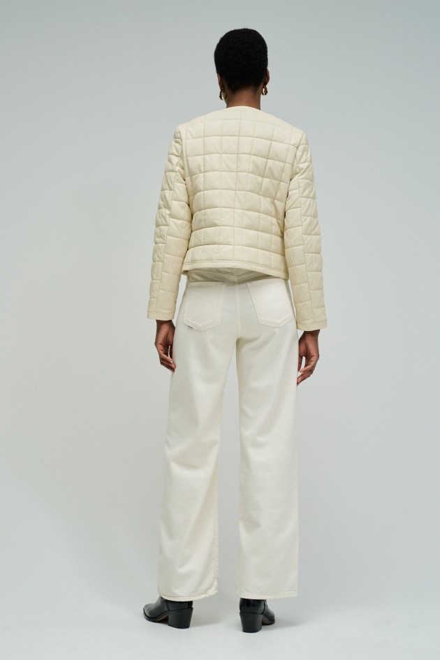 MANTEAU METALASSÉ EFFET CUIR