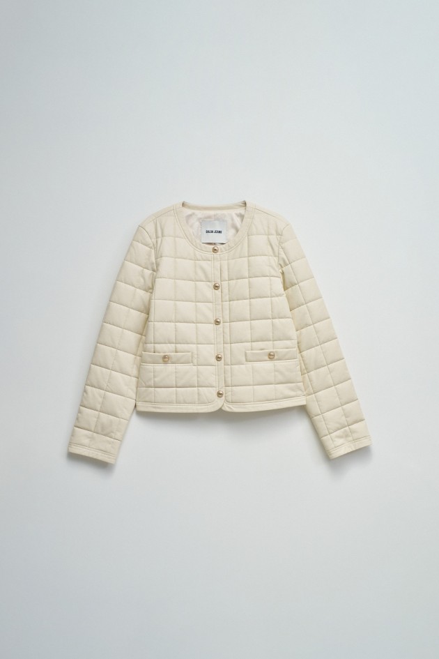 MANTEAU METALASSÉ EFFET CUIR