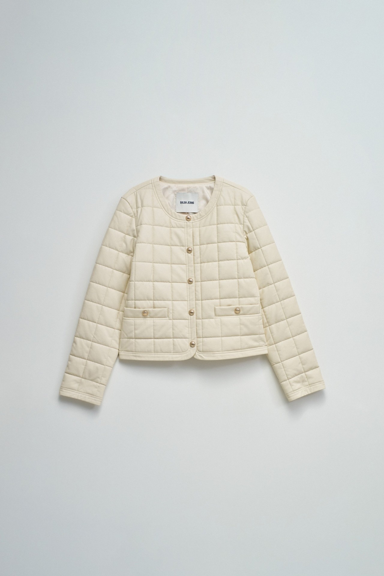 MANTEAU METALASS� EFFET CUIR