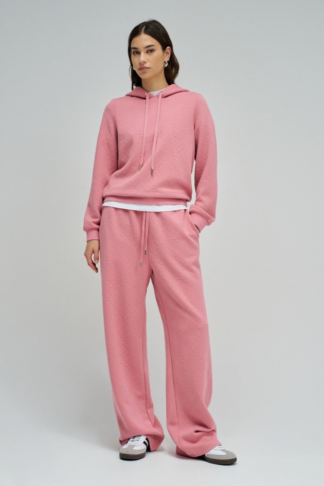 HOODIE WITH JACQUARD