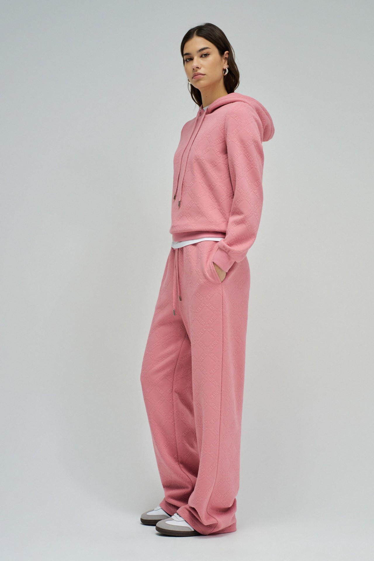 HOODIE WITH JACQUARD