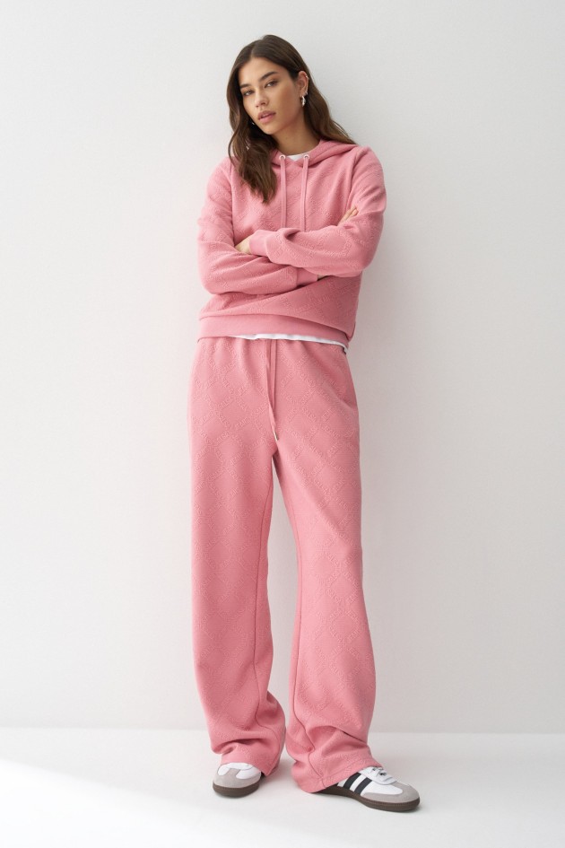 HOODIE WITH JACQUARD