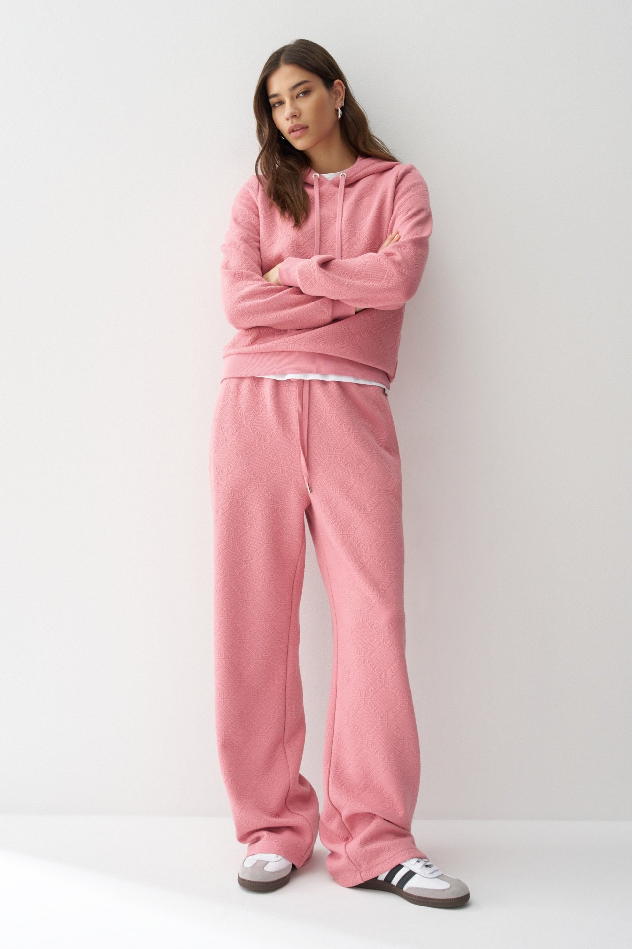 HOODIE WITH JACQUARD