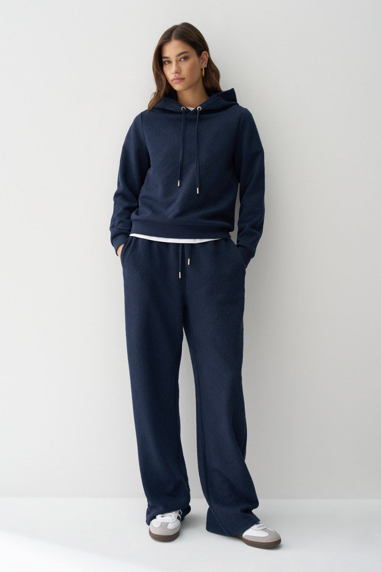 HOODIE WITH JACQUARD