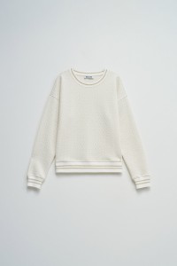 SWEATSHIRT WITH JACQUARD AND LUREX