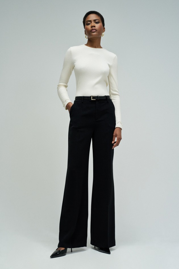 CAMISOLA DE MALHA CANELADA