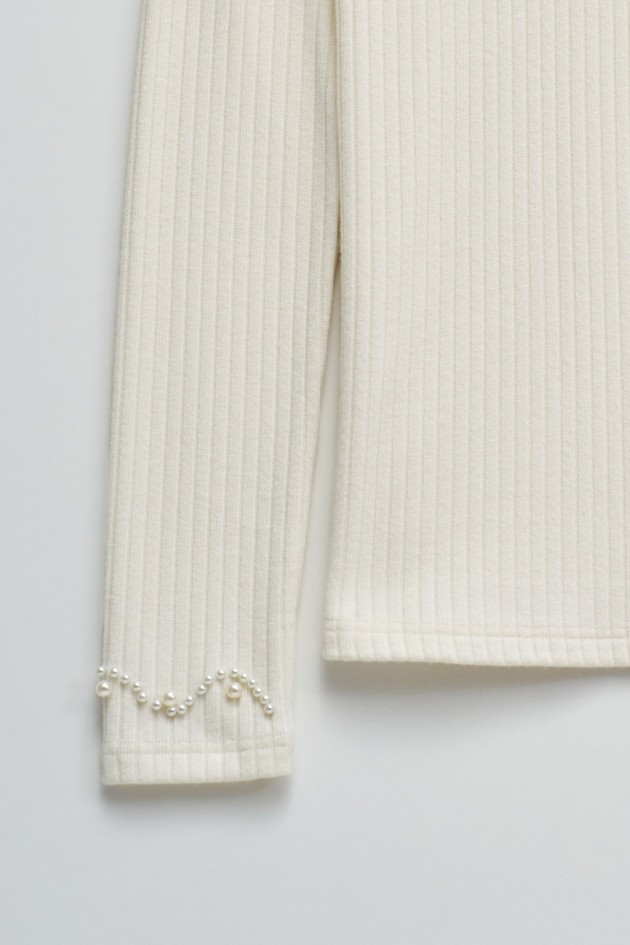 CAMISOLA DE MALHA CANELADA