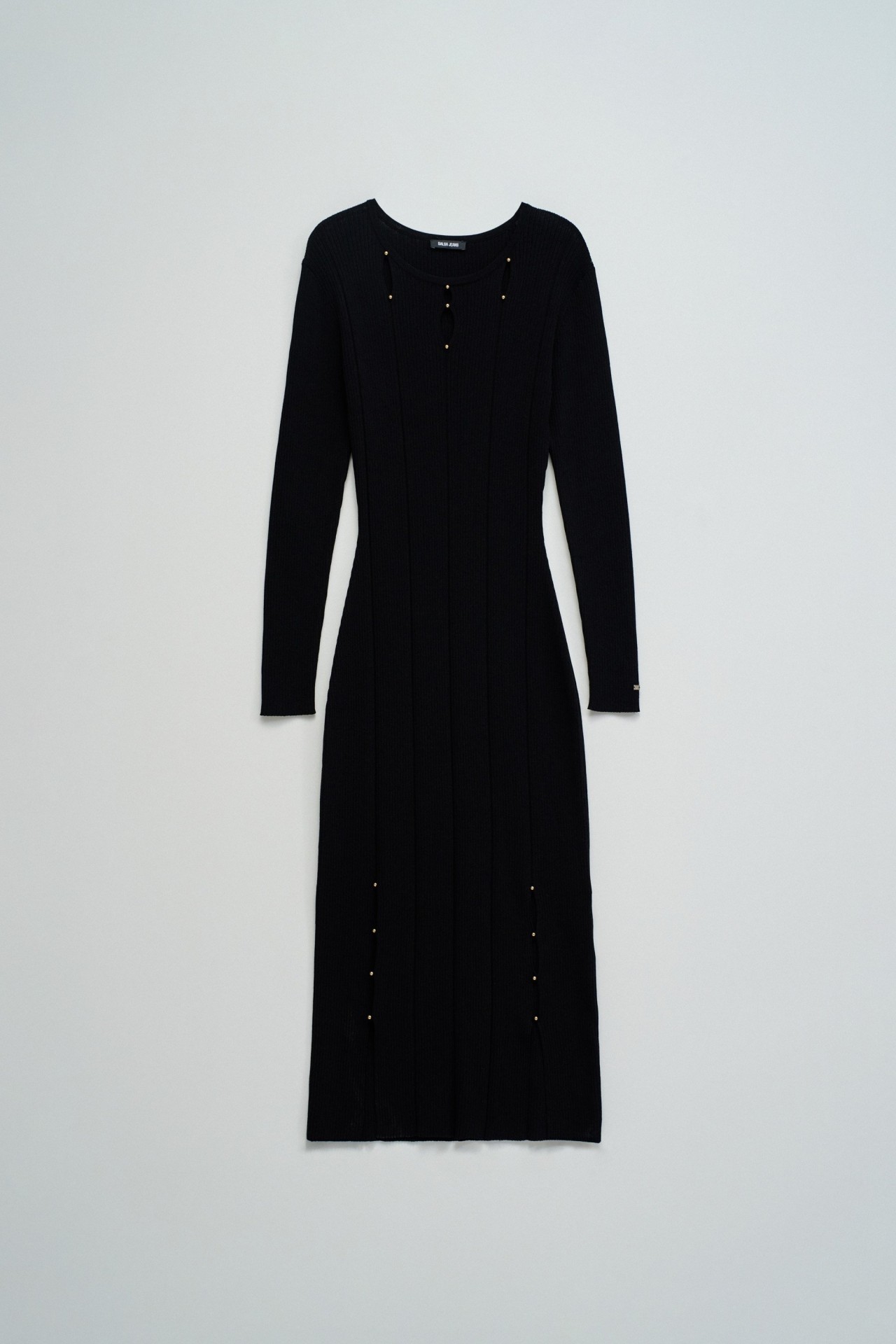 VESTIDO EM MALHA CANELADA