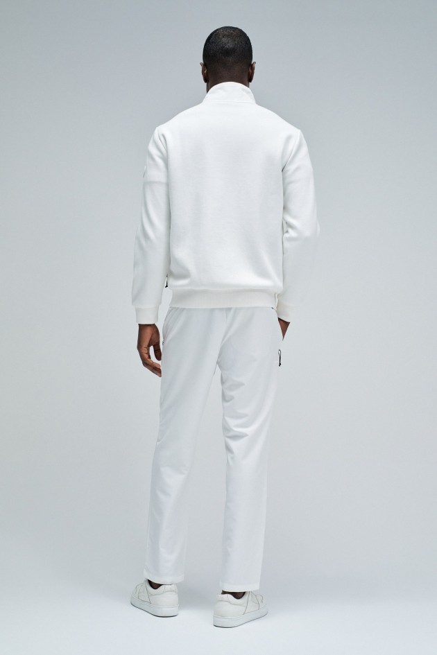 CASACO BOMBER COM MISTURA DE MATERIAIS