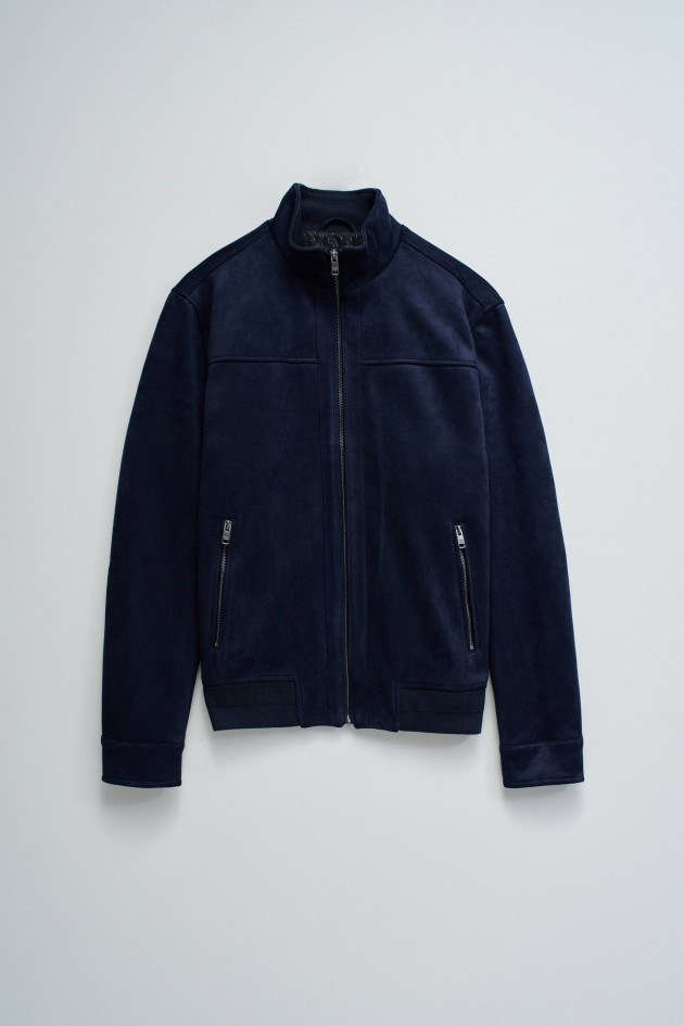 CASACO BOMBER EM SUEDE