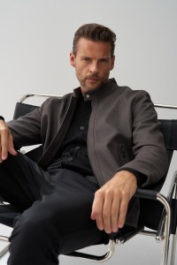 BIKERJACKE AUS WILDLEDER