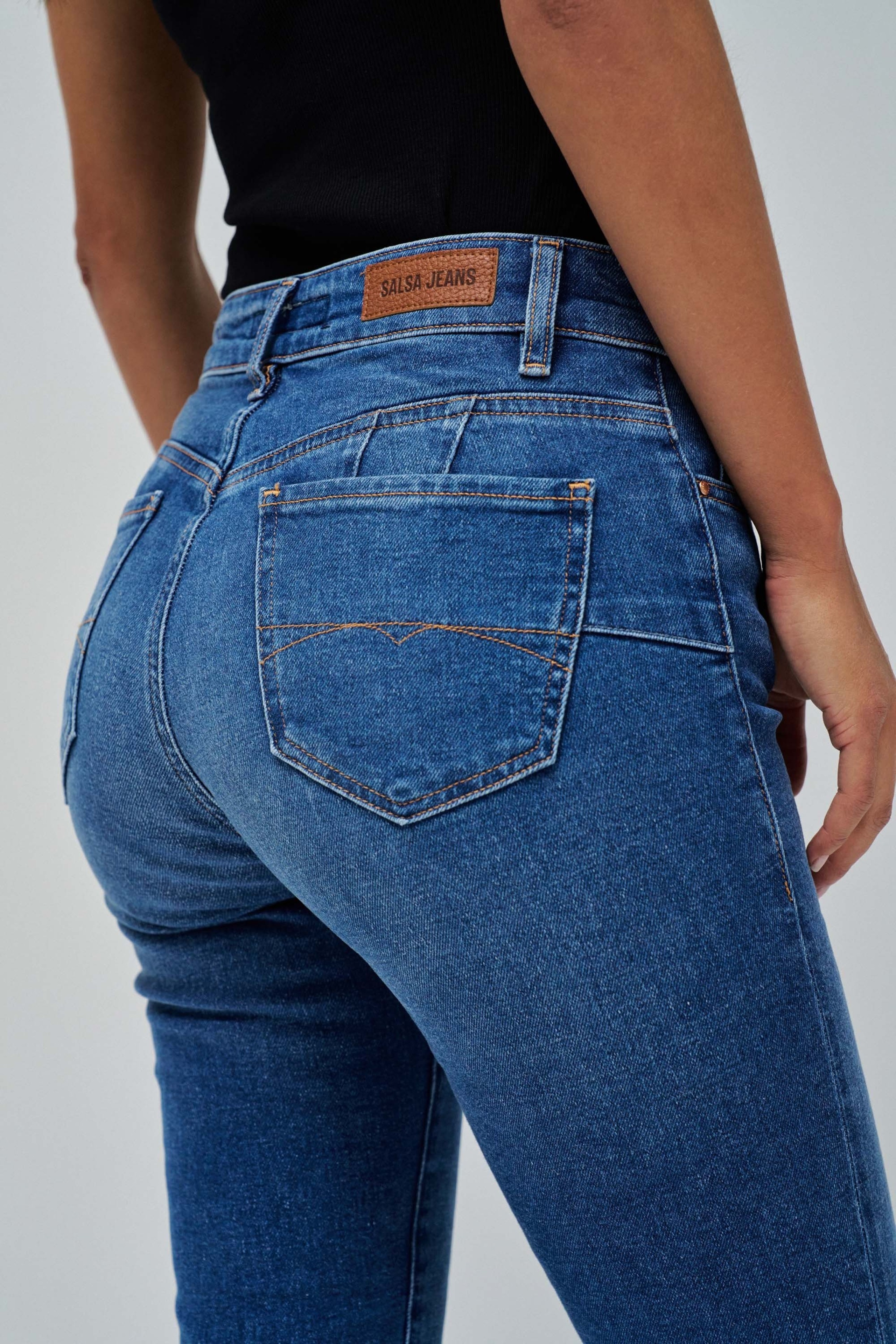 DESTINY PUSH UP CROPPED SKINNY JEANS