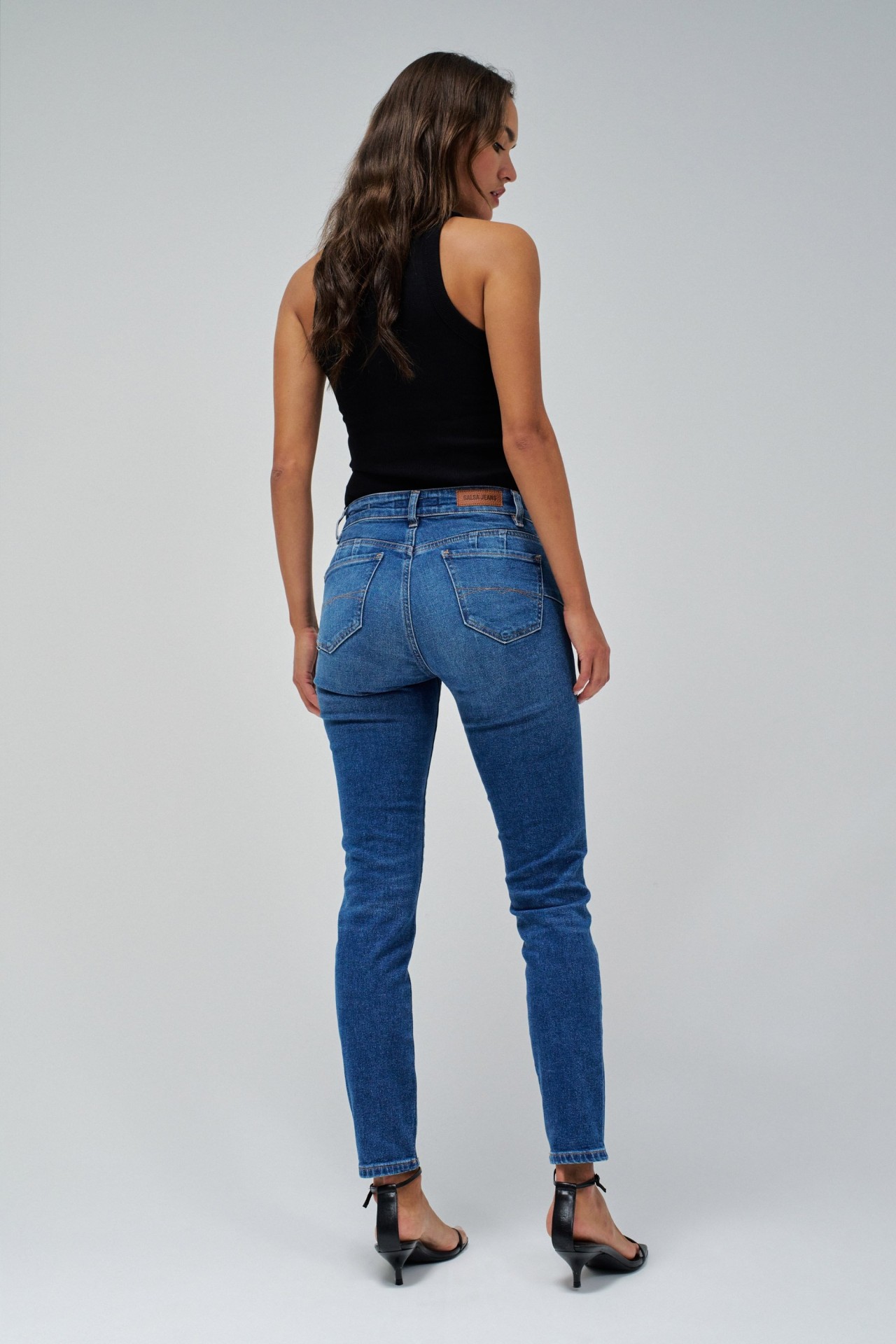 DESTINY PUSH UP CROPPED SKINNY JEANS