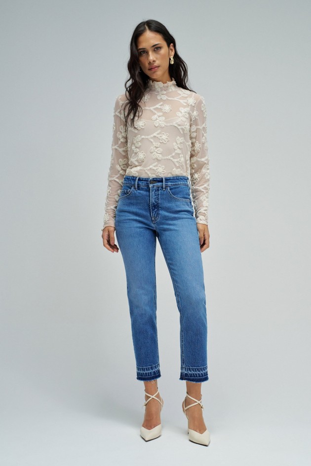 FAITH PUSH IN CROPPED SLIM JEANS