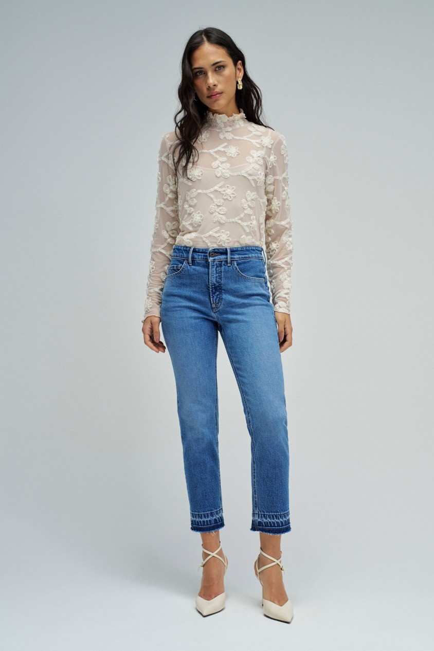 FAITH PUSH IN CROPPED SLIM JEANS