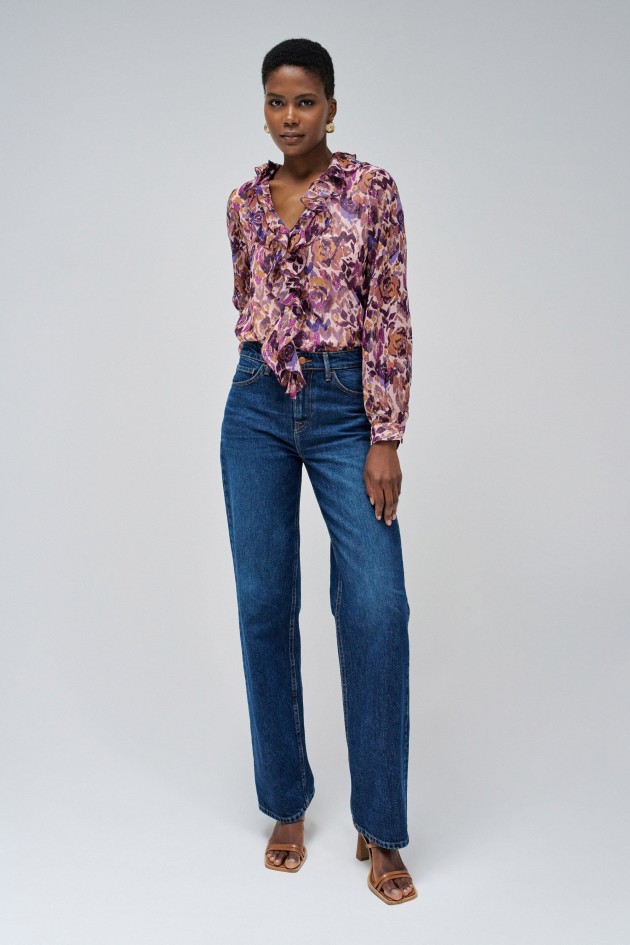 BLUSA CON VOLANTES